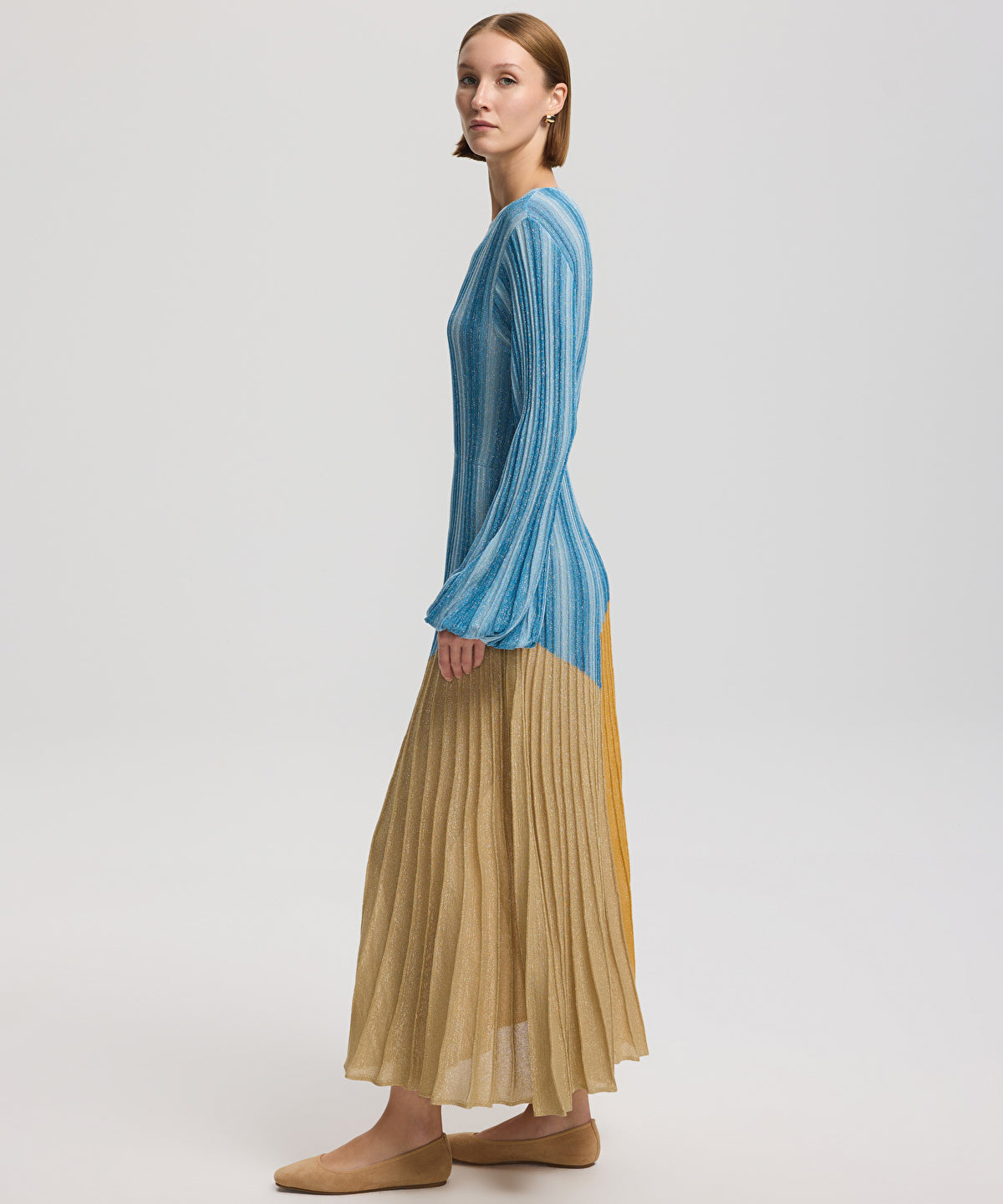 Zoomed Color Block Knit Dress