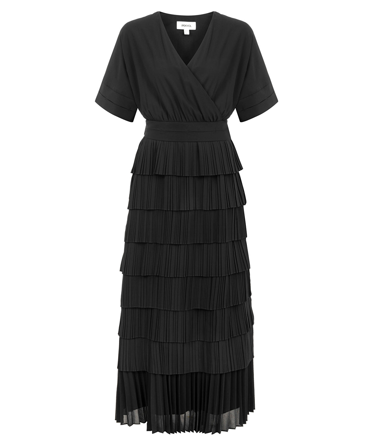 Zoomed Pleated Maxi Dress