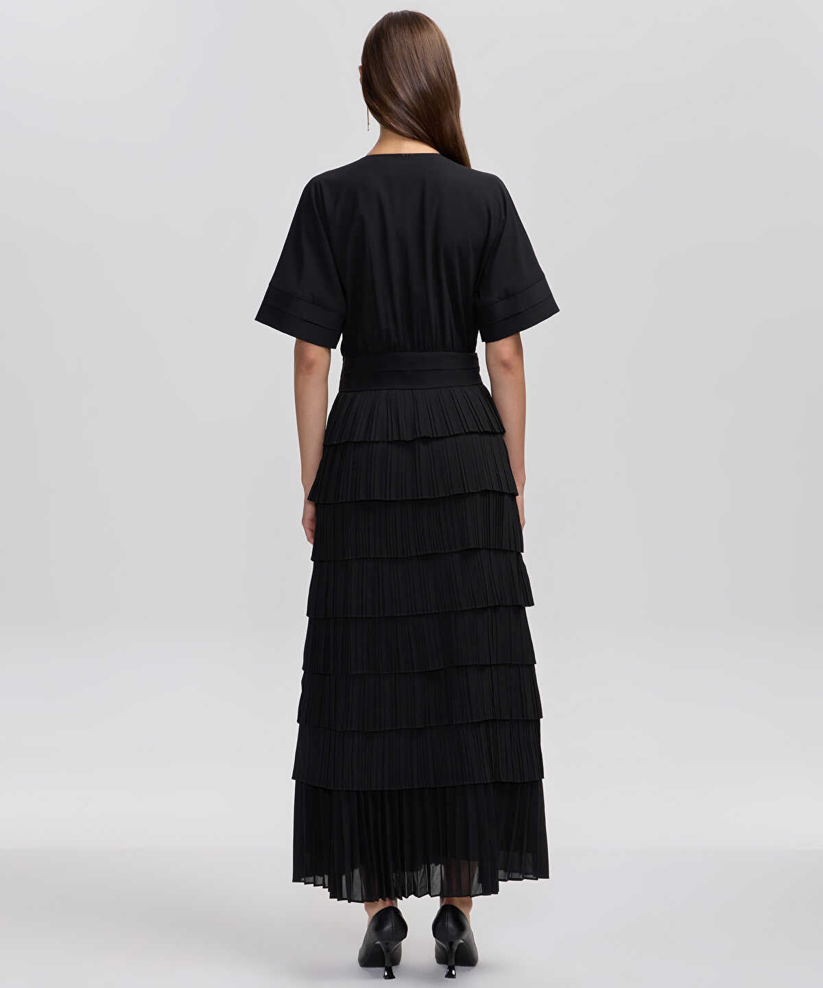 Pleated Maxi Dress