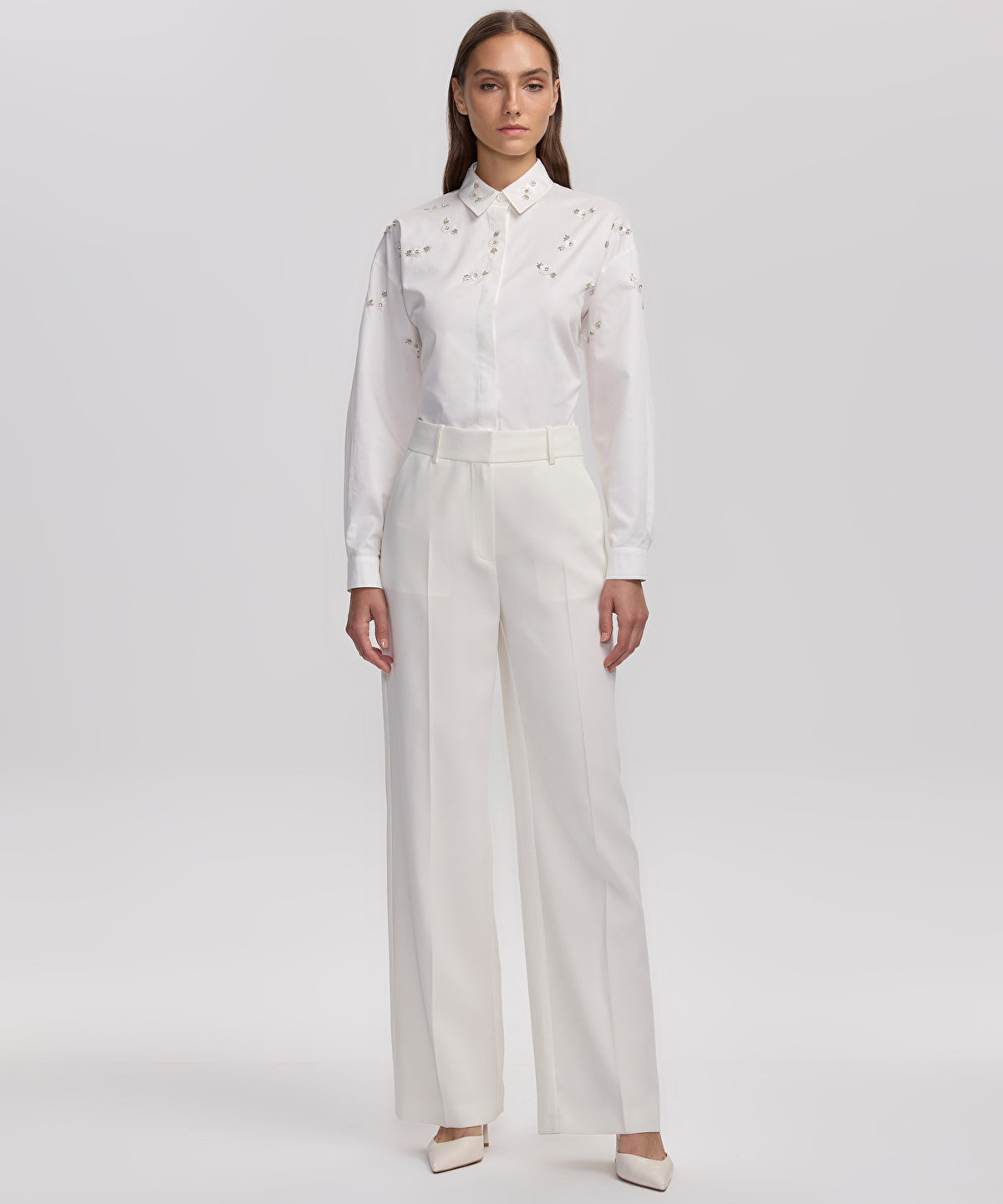 Zoomed Wide-Leg Trousers