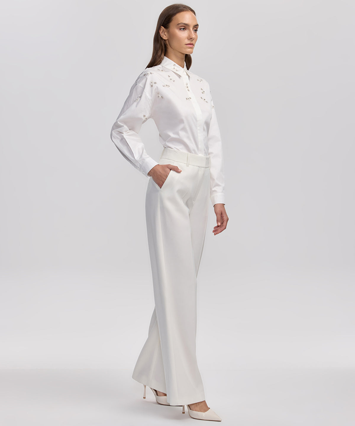 Zoomed Wide-Leg Trousers