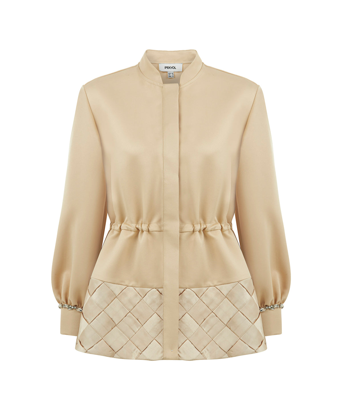 Zoomed Contrast Textured Jacket