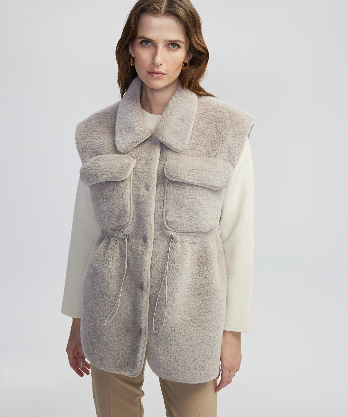 Zoomed Faux Fur Vest