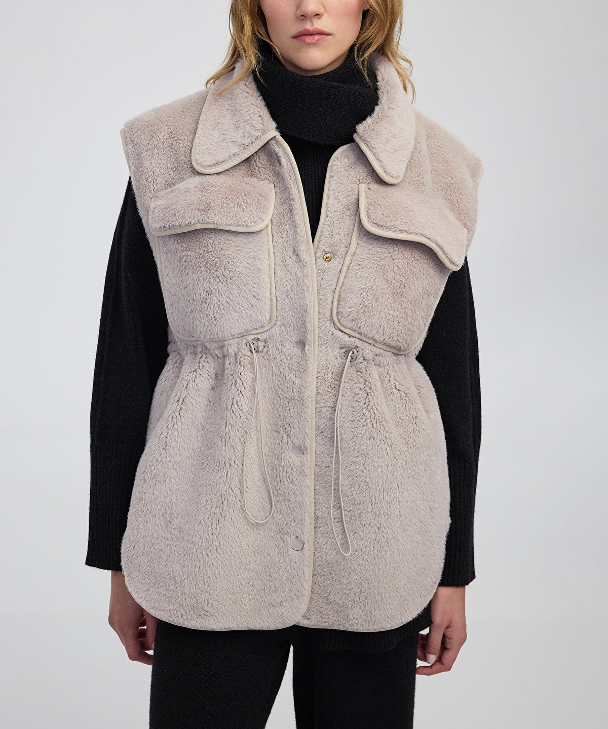 Zoomed Faux Fur Vest