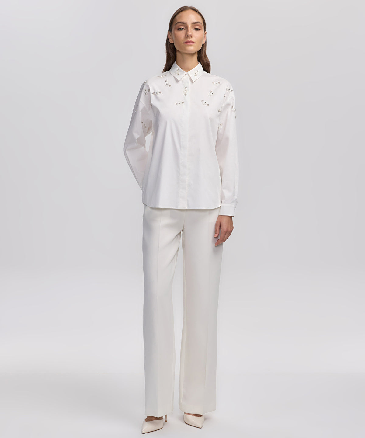 Zoomed Embroidered Poplin Shirt