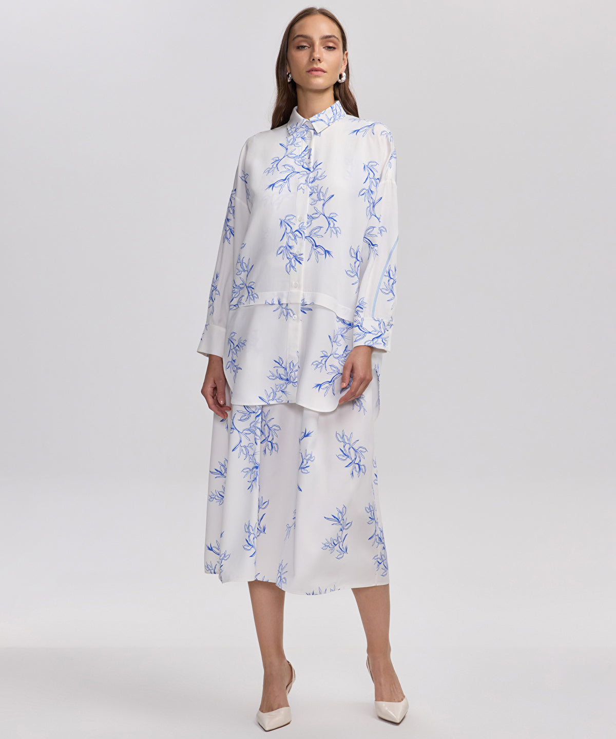 Zoomed Floral Print Shirt