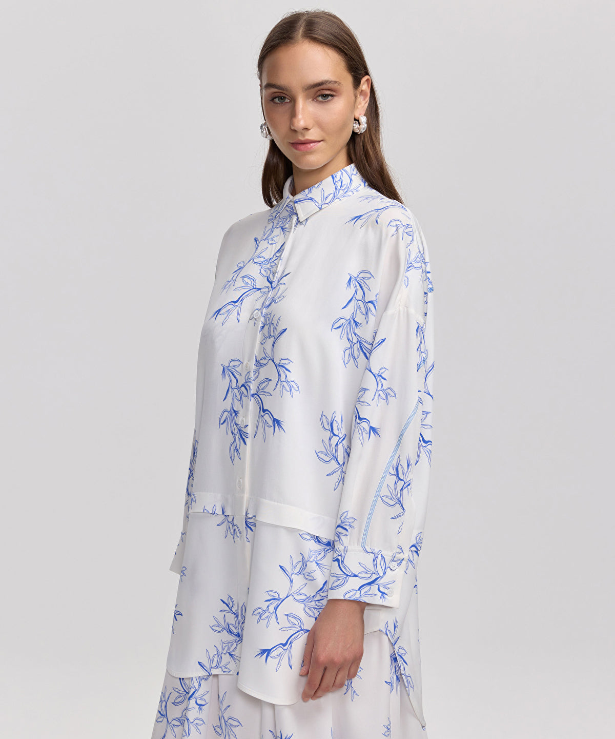 Zoomed Floral Print Shirt