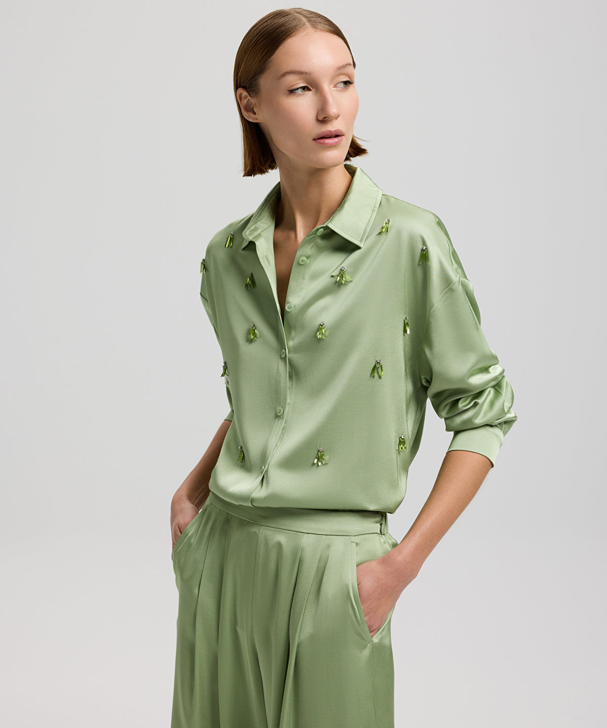 Zoomed Embroidered Shirt