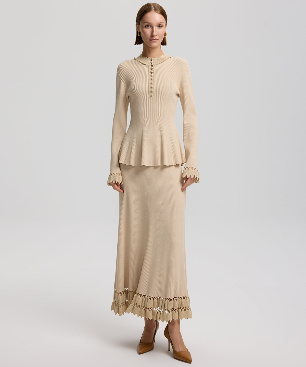 Zoomed Peplum Blouse