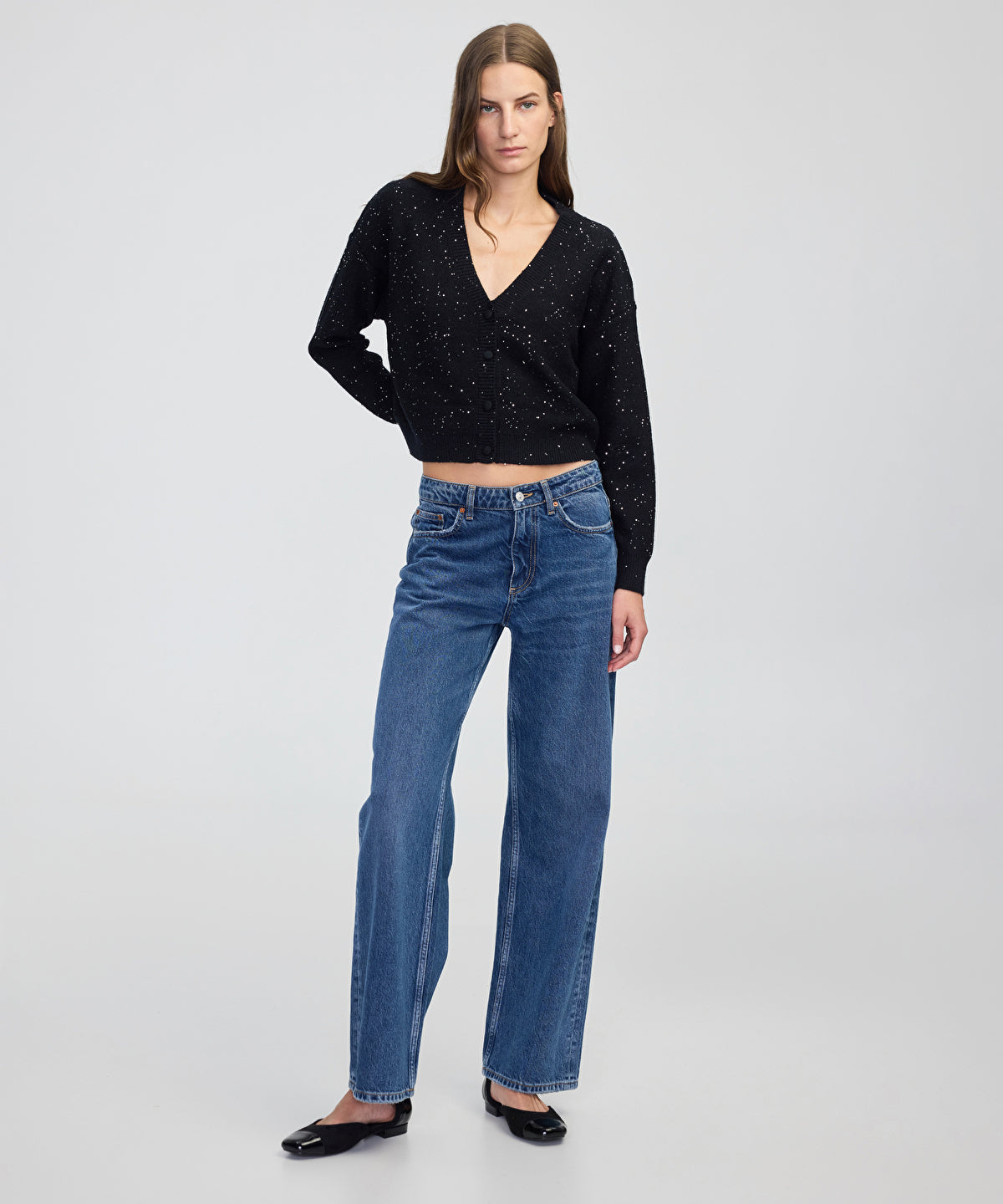 Zoomed Embellished Knit Cardigan