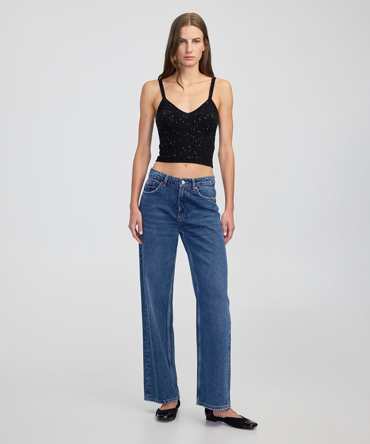 Zoomed Embellished Knit Top