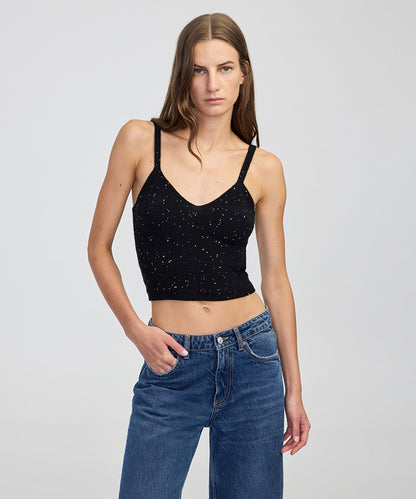 Embellished Knit Top