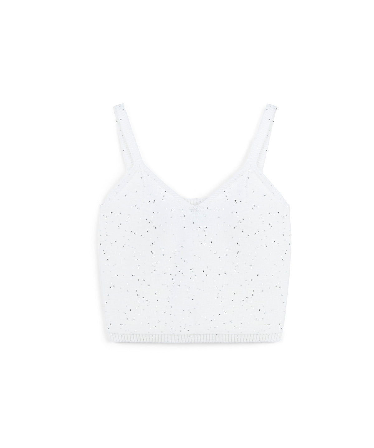 Zoomed Embellished Knit Top