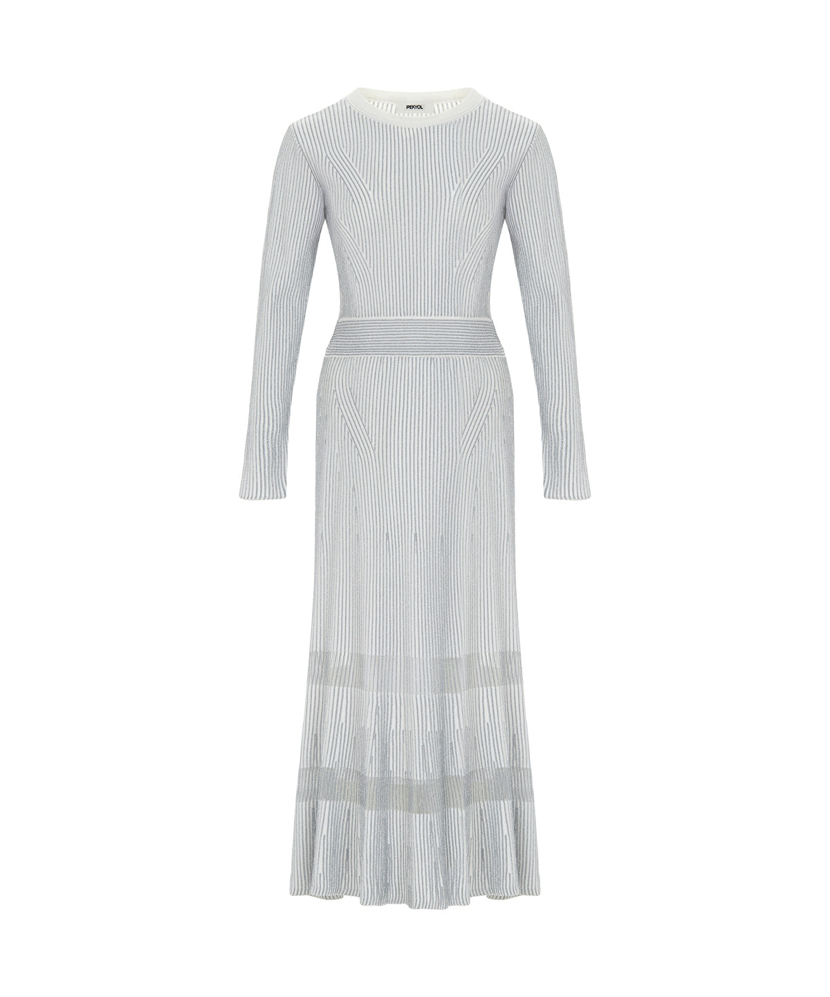 Zoomed Ribbed Lurex Knit Dress