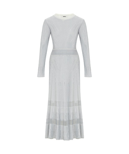 Ribbed Lurex Knit Dress