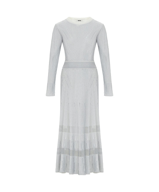 Ribbed Lurex Knit Dress