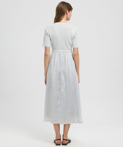 Mixed Midi Dress