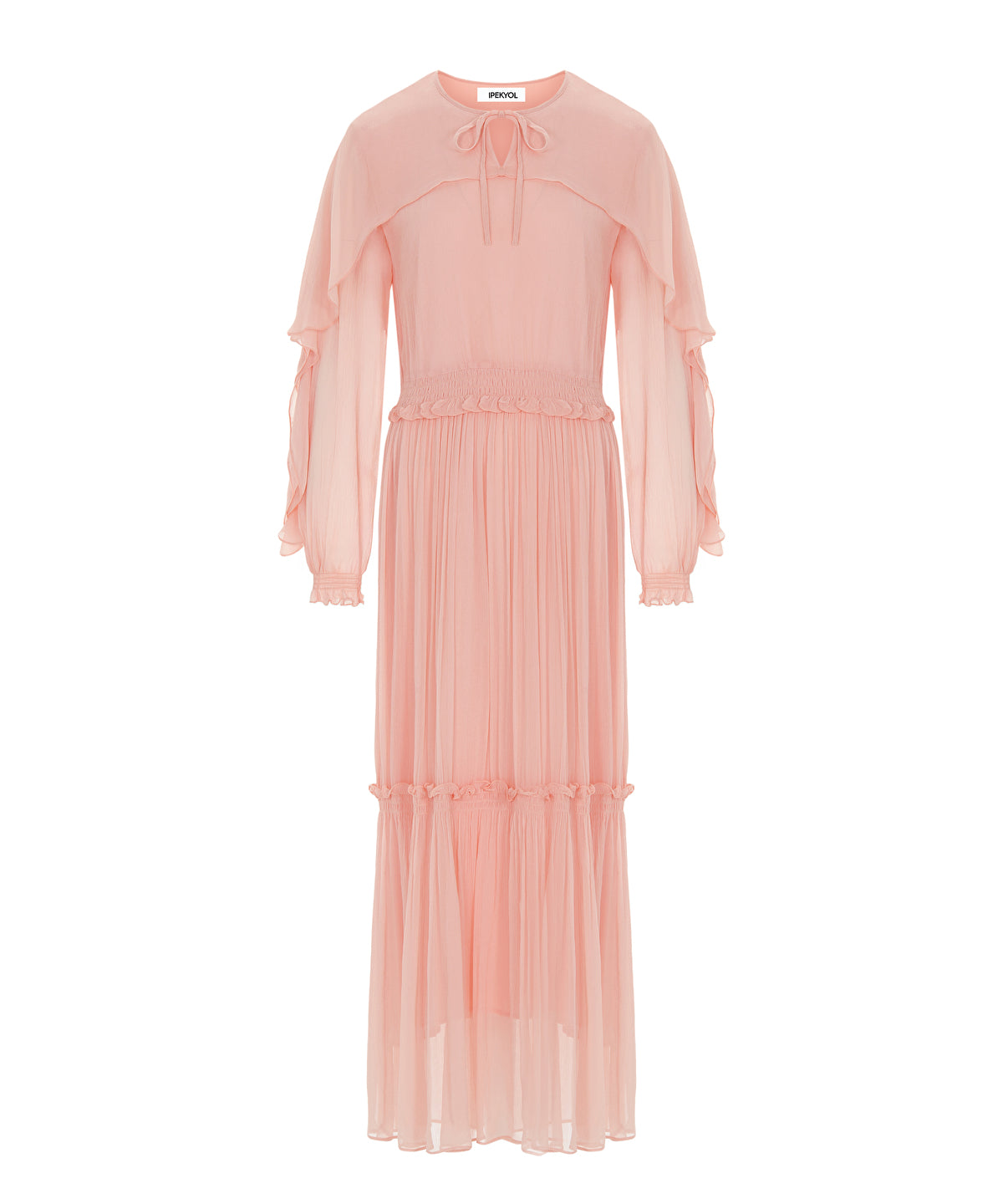 Ruffled Viscose Dress