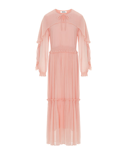 Ruffled Viscose Dress