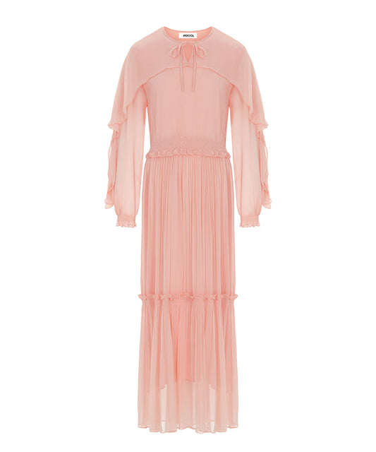 Ruffled Viscose Dress