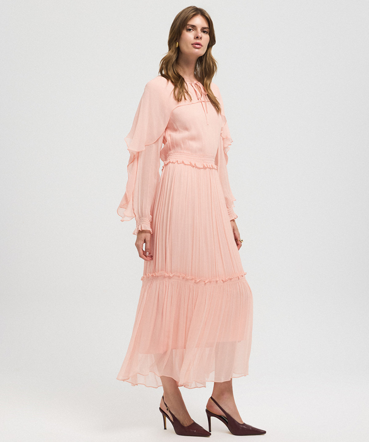 Zoomed Ruffled Viscose Dress