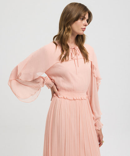 Ruffled Viscose Dress