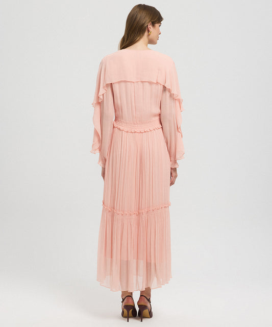 Ruffled Viscose Dress