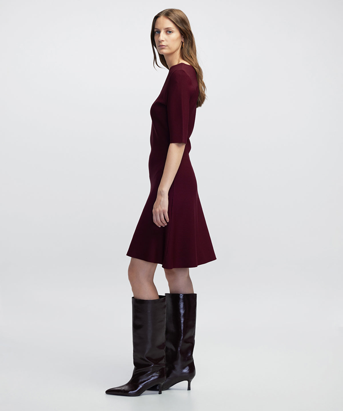 A-Line Crew Knit Dress