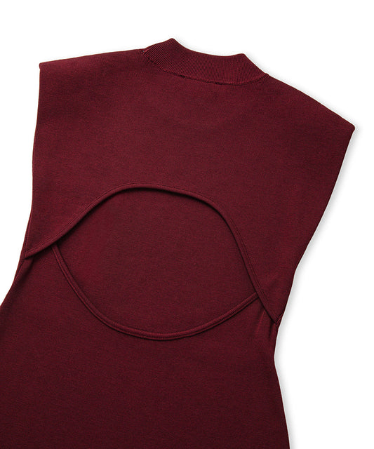Open Back Knit Dress