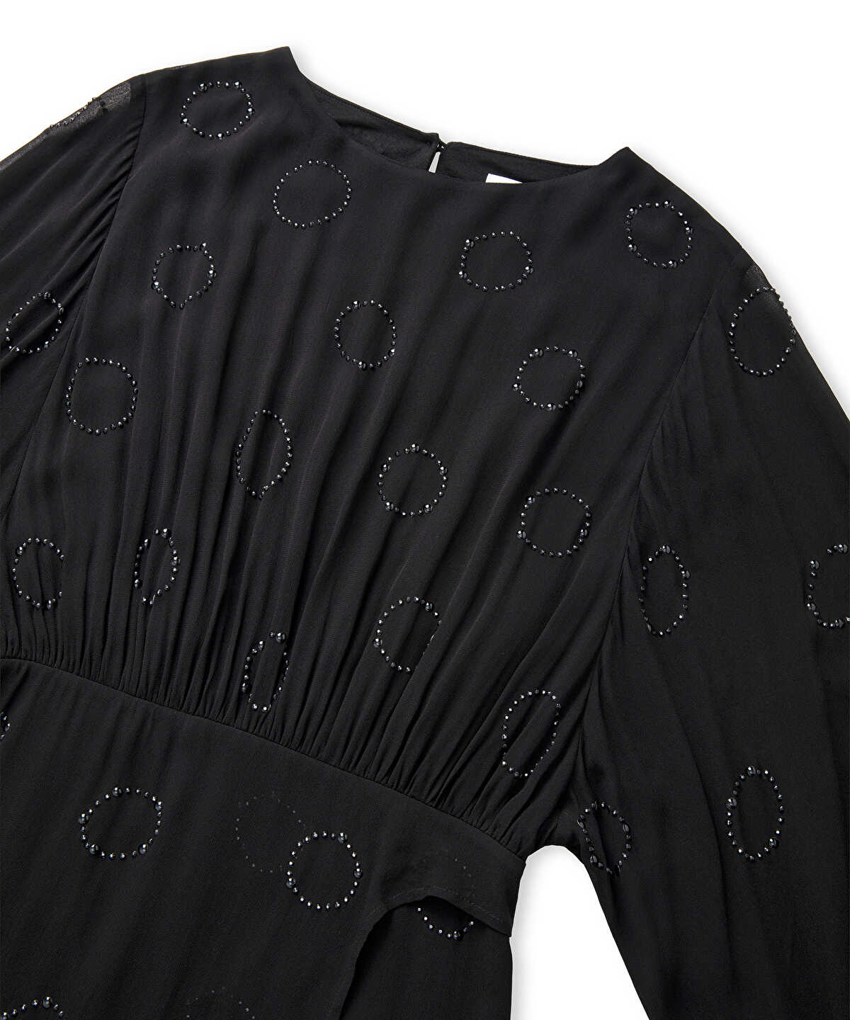 Rhinestone Chiffon Dress