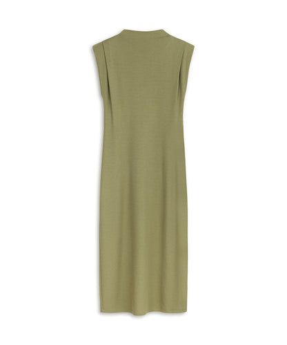Knit Dress with Shoulder Pads