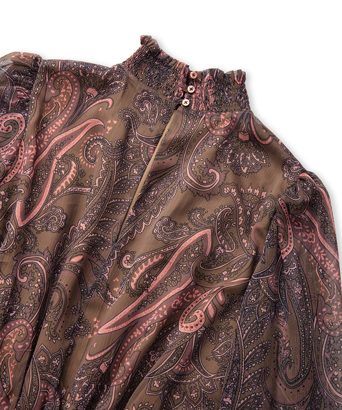 Zoomed Printed High Neck Dress