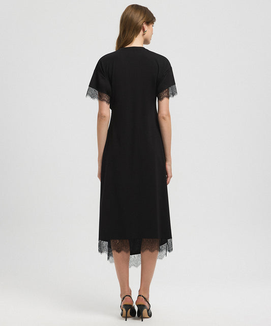 Lace-Trimmed Dress