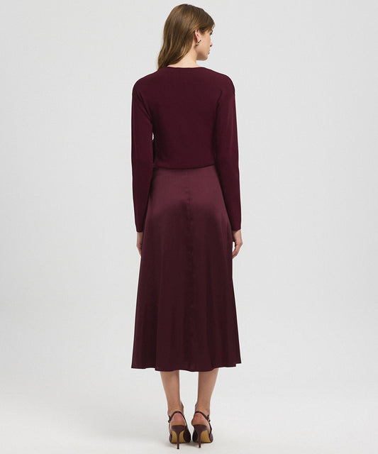 Color-Block Wrap Dress