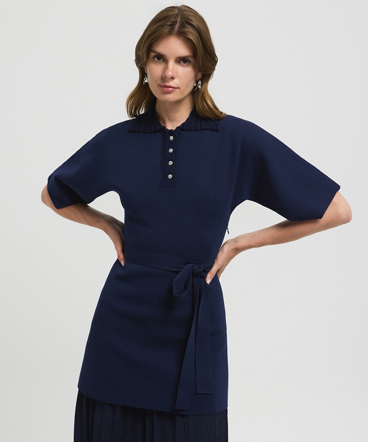 Layered Pleated Dress