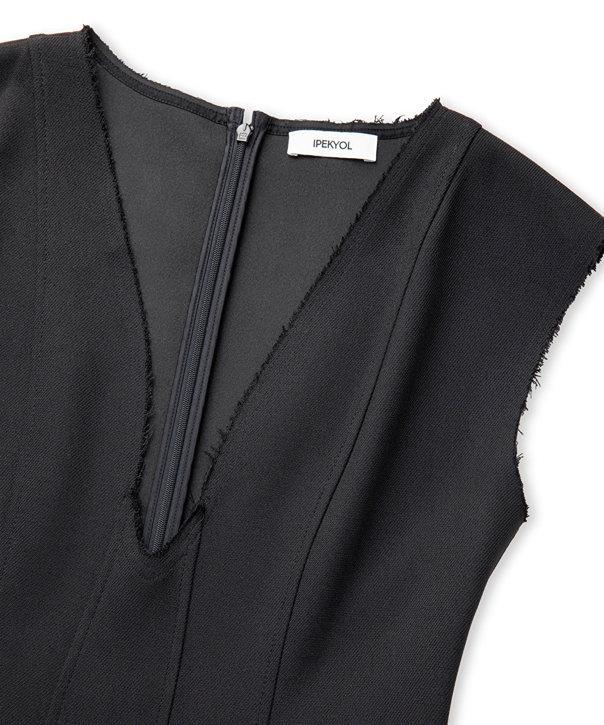 Zoomed Two-in-One V-Neck Midi Dress