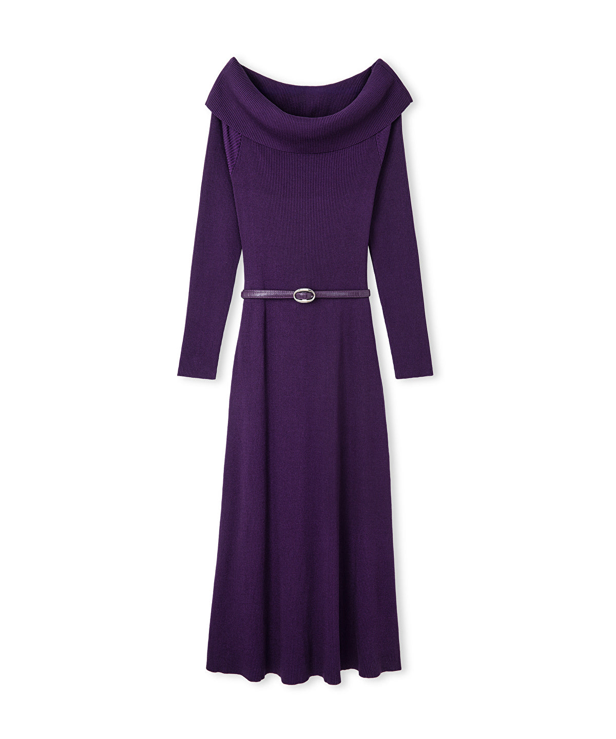 Zoomed Off-the-Shoulder Knit Dress