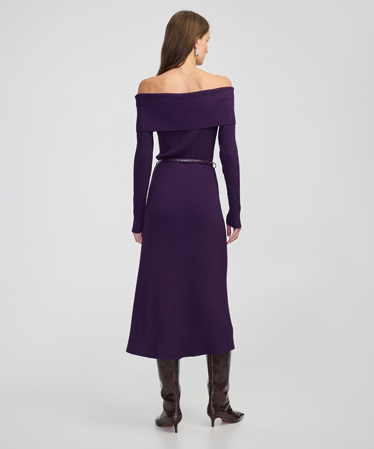 Off-the-Shoulder Knit Dress