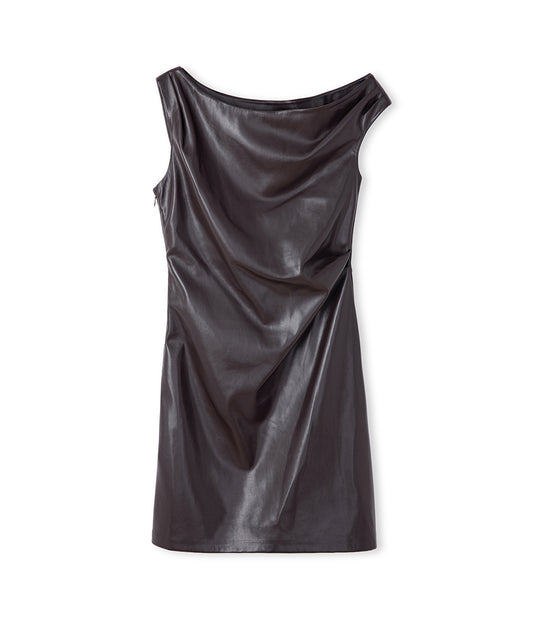 Leather-Effect Dress