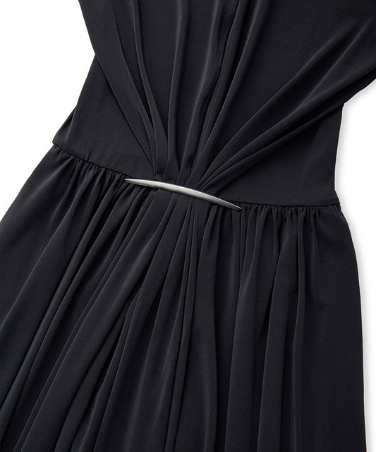 Gathered Jersey Dress