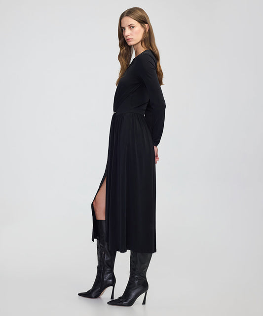 Gathered Jersey Dress