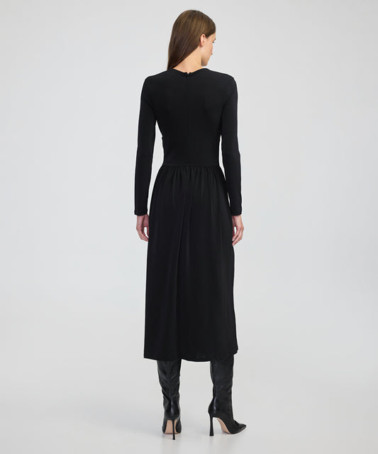 Gathered Jersey Dress