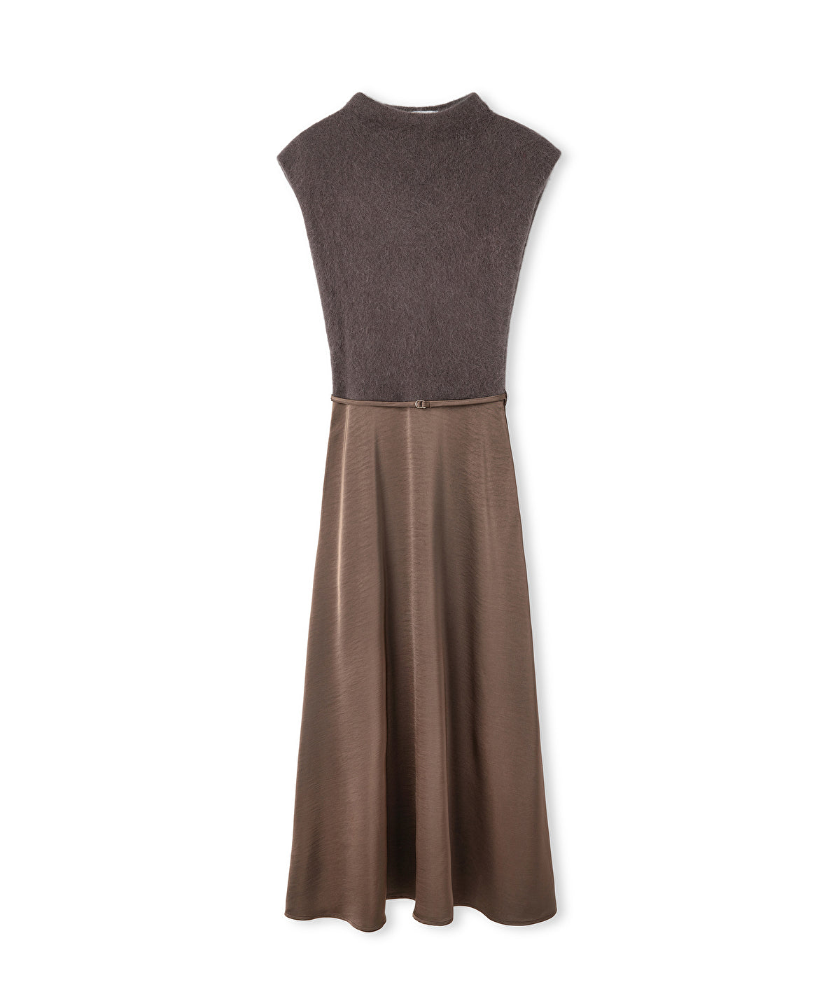 Belted Combination Dress