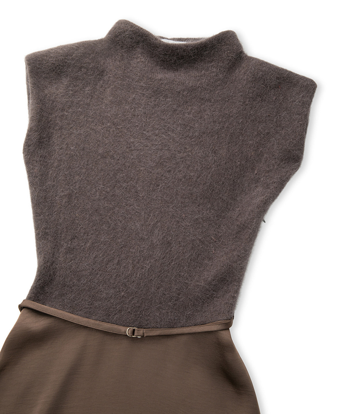 Belted Combination Dress