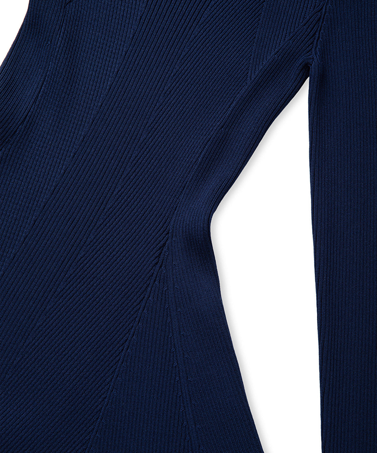 Zoomed Ribbed Knit Dress