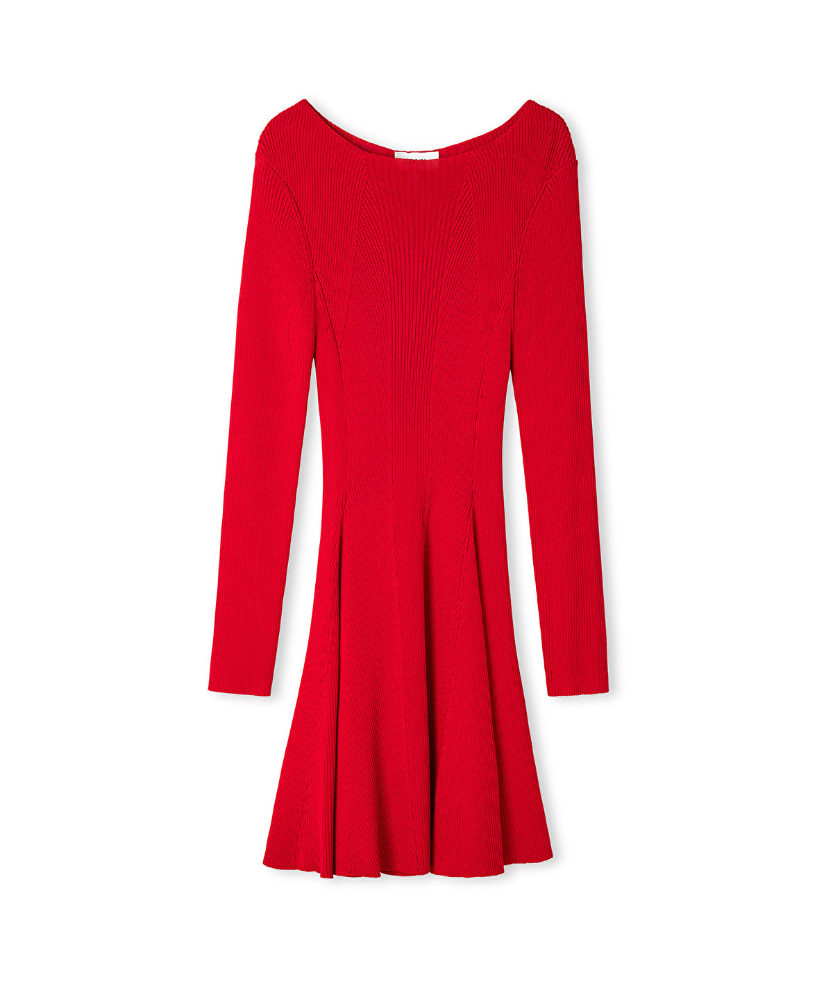 Zoomed Ribbed Knit Dress