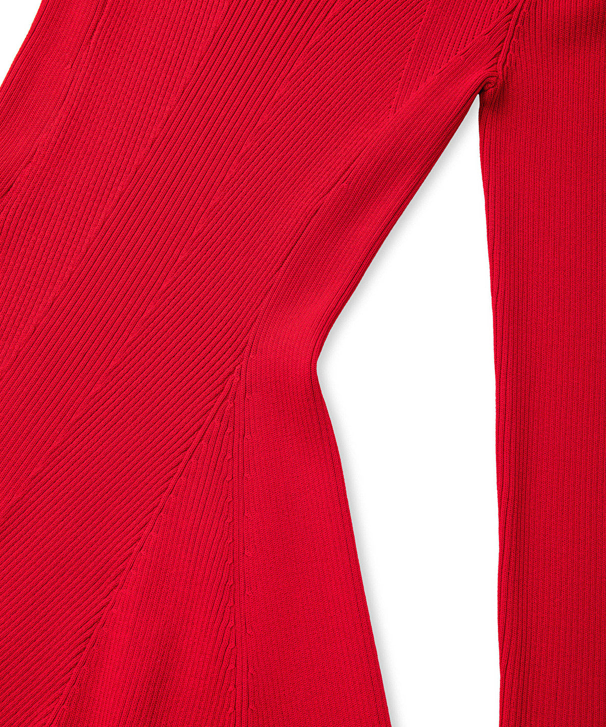 Zoomed Ribbed Knit Dress