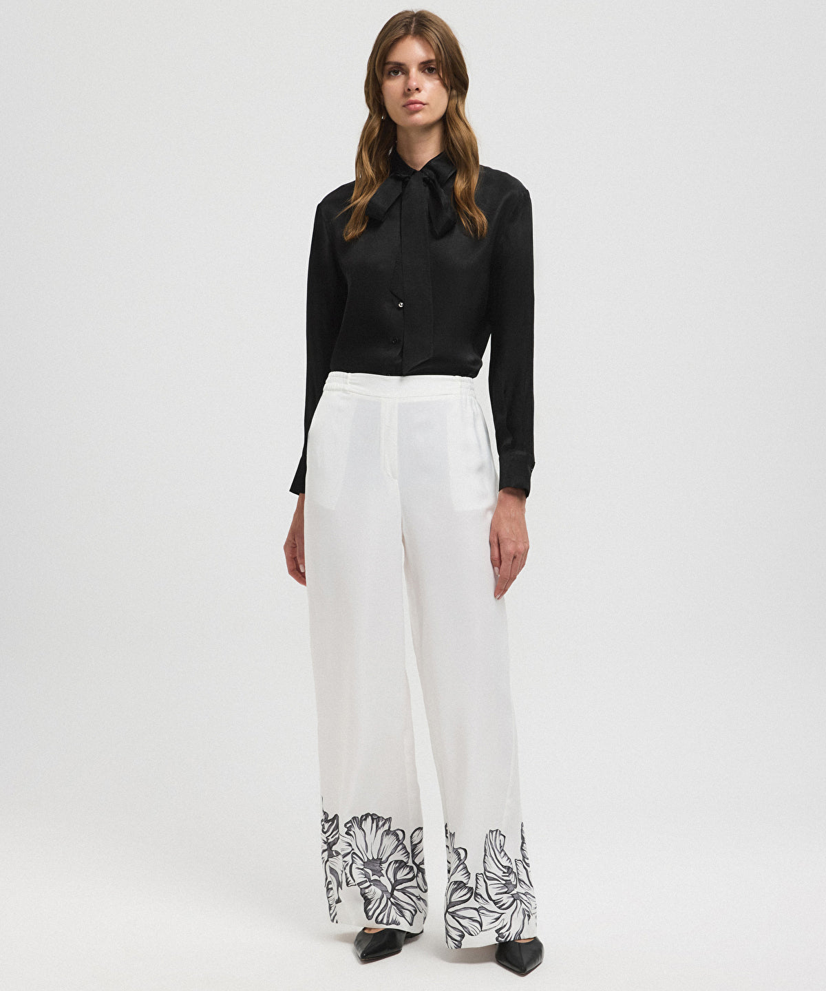 Floral Print Trousers