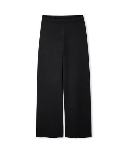 Wide-Leg Knit Trousers