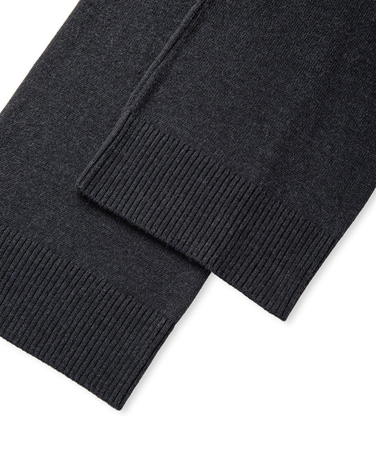 Wide-Leg Knit Trousers